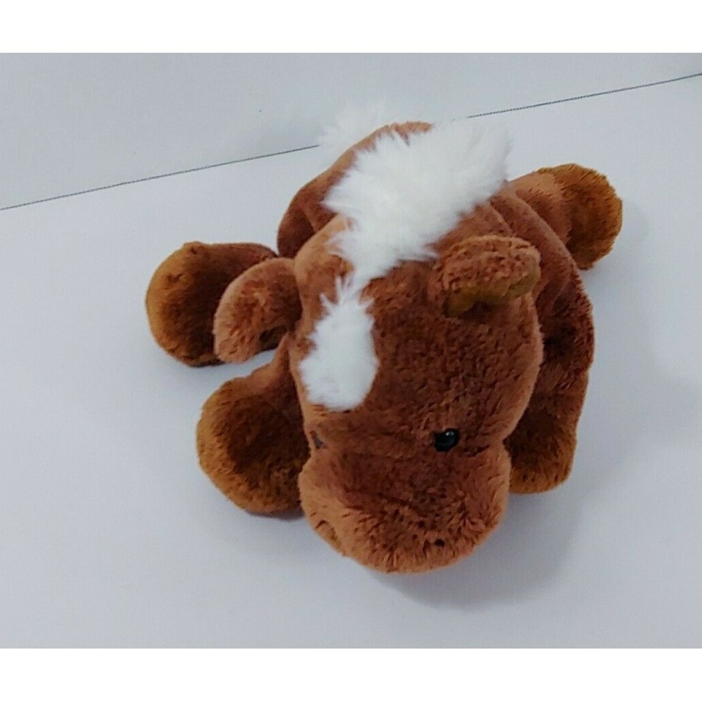 Gund plush Hilly brown white mane tail forehead pony horse 30038 beanbag